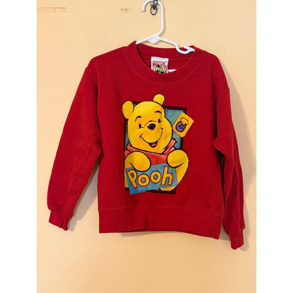 Vintage Disney Winnie The Pooh Crewneck Sweater Disneyland size XS 4/5